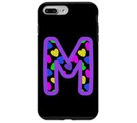 Colorful Heart Pattern Letter M Graphic Fun Pop Art Monogram Case for iPhone 7 Plus/8 Plus