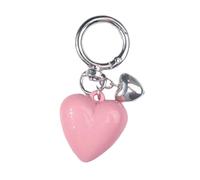 Colorful Heart Pendant Accessories Compact Heart Key Chain Dainty Keyring Stylish Chain Delicate Bag Decorative Key Chain Keychain for Women, フリーサイズ