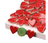 Colorful Heart-Shaped Mosaic Fragments Stones DIY Handmade Stickers Creative Decoration Accessories, 20Pcs(Color-02)