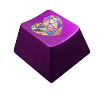 Colorful heart theme aluminum alloy metal key cap has original height for mechanical keyboards
