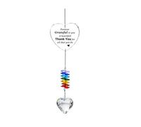 Colorful Heart Wind Chimes for Home Decoration, C | Lovely Heart Crystal Wind Chimes Adds Charm to Any Room with Sound and Colorful Light, Creates Relaxing Ambiances
