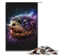 Colorful Hedgehog JigsawPuzzle Pieces for Adults Jigsaw Puzzles Birthday Gift Idea Challenging Brain Teaser Game 1000 PCS(75x50cm)