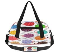 Colorful Hedgehog Kids Overnight Duffle Bags for Girls Boys, Cartoon Hedgehog Lightweight Sports Gym Bag for Kids,Small Overnight Weekender Carry on Travel Bags Dance Bag, Colorful Hedgehog, 18.5L x