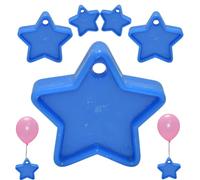 Colorful Helium Balloon Weights Star Shaped Balloon Weights Plastic Balloon Pack of 5,10 and 25 Weights for Balloons Birthday Wedding Party Decorations Supplies (Blue, 5)