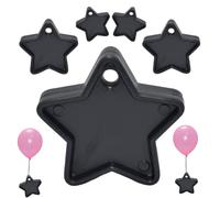 Colorful Helium Balloon Weights Star Shaped Balloon Weights Plastic Balloon Pack of 5,10 and 25 Weights for Balloons Birthday Wedding Party Decorations Supplies (Black, 10)