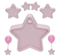 Colorful Helium Balloon Weights Star Shaped Balloon Weights Plastic Weights for Balloons Birthday Wedding Party Decorations Supplies (Baby Pink 25)