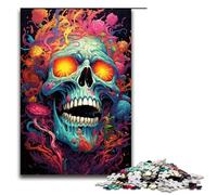 Colorful Hell Demon Wooden Jigsaw Puzzle for Adults Wooden Jigsaw Puzzle 1000 Pieces Creative Gift for Teens And Adults