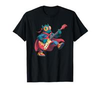 Colorful Hero Costume with Guitar for Cape T-Shirt