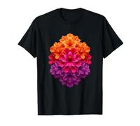 Colorful Hibiscus Flower Mandala Boho Bloom T-Shirt