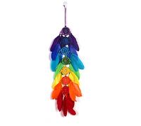 Colorful Hook Flower Dream Catcher Indian Style Rainbow Dream Catcher Ornaments
