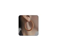 Colorful Hoop Earrings for Women Matte Exaggerated Retro Large Round Hoop Earings 80s 90s Neon Bright Loop Jewelry Accessories, Alloy Steel, No Gemstone
