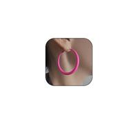 Colorful Hoop Earrings for Women Matte Exaggerated Retro Large Round Hoop Earings 80s 90s Neon Bright Loop Jewelry Accessories, Alloy Steel, No Gemstone