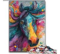 Colorful Horse Jigsaw Puzzles for Adults 2000 Jigsaws, Suitable for Ages 14 And Up Family Fun It Is Ideal As A Gift for The Whole Family (70x100cm)