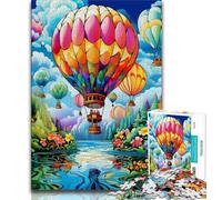 Colorful Hot Air Balloons 1000 Piece Jigsaw Puzzle for Adults Teens,Stress Reliever Difficult Challenge Unique Home Decor And Gifts (38x26cm)