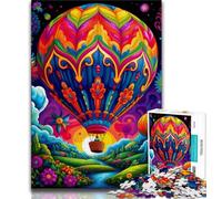Colorful Hot Air Balloons Jigsaw Puzzles for Adults 1000 Jigsaws,Challenging Game Gifts for Is Ideal As A Gift for The Whole Family 38x26cm