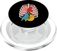 Colorful Human Body Anatomy Illustrated - Nurse PopSockets PopGrip for MagSafe