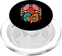 Colorful Human Body Anatomy Illustrated - Nurse PopSockets PopGrip for MagSafe