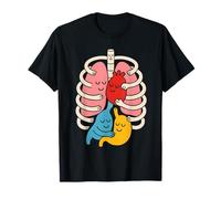 Colorful Human Body Anatomy Illustrated - Nurse T-Shirt