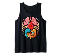Colorful Human Body Anatomy Illustrated - Nurse Tank Top