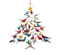 Colorful Hummingbird Christmas Ornament Hummingbirds Tree Decor Stack Hummingbird Home Decor 2d Acrylic Stack Humming-Bird Ornaments for Hummingbird Lover, Home, Tree, Window & Tabletop (A 1Pcs)