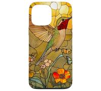 Colorful Hummingbird Feeding on Petals Case for iPhone 13 Pro Max