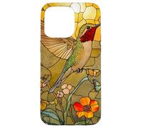 Colorful Hummingbird Feeding on Petals Case for iPhone 15 Pro Max