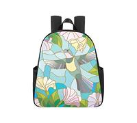 Colorful Hummingbird On of The Sky Gre Backpacking 12.40x5.12x14.17inch Backpacks Multipurpose Casual Backpack Purse Business Travel School,Office