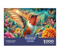 Colorful Hummingbirds 1000 Piece Jigsaw Puzzle for Adults And Kids-Challenging Hard Puzzle Game,Home Decoration & Family Fun 52x38cm/1000pcs