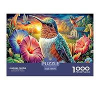 Colorful Hummingbirds Jigsaw Puzzle 1000 Piece, Impossible Puzzle, Family Activity Puzzles, Challenging Toy for Adults And Kids 70x50cm/1000pcs