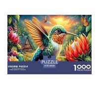 Colorful Hummingbirds Jigsaw Puzzle 1000 Piece, Impossible Puzzle, Family Activity Puzzles, Challenging Toy for Adults And Kids 38x26cm/1000pcs