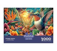 Colorful Hummingbirds Jigsaw Puzzle for Adults,1000 Pieces Challenge Toy Home Decoration for Adults& Kids Age 12 Years Up 70x50cm/1000pcs