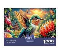 Colorful Hummingbirds Jigsaw Puzzle for Adults,1000 Pieces Challenge Toy Home Decoration for Adults& Kids Age 12 Years Up 70x50cm/1000pcs