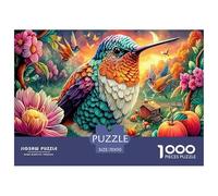 Colorful Hummingbirds Jigsaw Puzzles, 1000 Pieces Impossible Puzzle Challenge Toy for Adults& Kids Age 12 Years Up 70x50cm/1000pcs