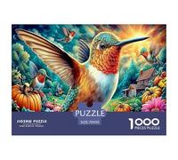 Colorful Hummingbirds Jigsaw Puzzles for Adults Kids.1000 Pieces Puzzle,Whimsical Challenge Toy for Adults& Kids Age 14 Years Up 70x50cm/1000pcs