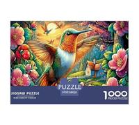 Colorful Hummingbirds Jigsaw Puzzles for Adults Kids.1000 Pieces Puzzle,Whimsical Challenge Toy for Adults& Kids Age 14 Years Up 38x26cm/1000pcs