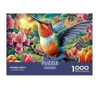 Colorful Hummingbirds Jigsaw Puzzles for Adults Kids.1000 Pieces Puzzle,Whimsical Challenge Toy for Adults& Kids Age 14 Years Up 70x50cm/1000pcs