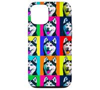Colorful Husky Pop Art Graphic Dog Case for iPhone 12/12 Pro