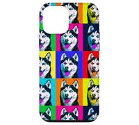 Colorful Husky Pop Art Graphic Dog Case for iPhone 12 mini