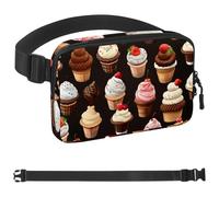 Colorful Ice Cream-1079 Belt Bag for Men and Women Fanny Pack,Belt Bag with Adjustable Strap,Fashion Crossbody Everywhere Belt Bag for Travel Outdoors Running Hiking, Multicolor 01, 1.5x9.0x5.9in