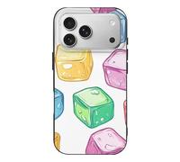 Colorful Ice Cube Compatible with iPhone 18 Pro Phone Case Cover Protective Accessories