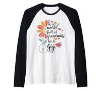 Colorful in A World Full of Grandmas Be A Gigi, Cute Gigi Raglan Baseball Tee