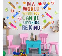 Colorful Inspirational Wall Decals for Kids Bedroom - Motvational Phrase Children DIY Wall Art Stickers for Classroom, Nursery, Playroom - Removable Positive Sayings Lettering Peel and Stick Decor