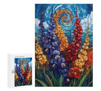 Colorful Iris Garden Mosaic Puzzle 1000 Teile Schwer Puzzle Spielzeug Lernspiel Impossible Herausforderungsspielzeug Für Erwachsene Kinder 300 PCS