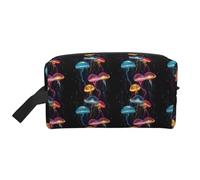 Colorful Jellyfish A Print Toiletry Bag for Men Women, Travel Toiletries Bags Cosmetic Bag, Hanging Toiletry Shaving Bags for Travel Accessories
