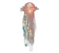Colorful Jellyfish Night Light, 7 Colors Mermaid Glow Ceiling Lights, Jellyfish Shaped Lamp, Led Festival Decor, Portable Lantern for Living Room, Bedroom, Offices
