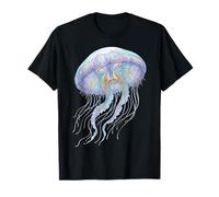 Colorful Jellyfish Ocean Animal Abstract Art T-Shirt