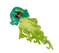 Colorful Jellyfish Shark Hairpin, Festival Hair Claw, Women’s Acetate Hair Clip, Stylish Multiuse Accessory, Easy To Carry And Wear, 4.92 Inches, For Travel