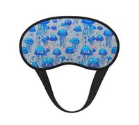 Colorful Jellyfish Sleep Mask for Side Sleeper, Eye Mask Sleeping for Women Men,for Sleeping with Elastic Band
