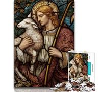 Colorful Jesus Puzzles for Teenagers 1000 Pieces,Help The Brain Exercise Addictive Toys to Cultivate Patience Great Gift 50x75cm