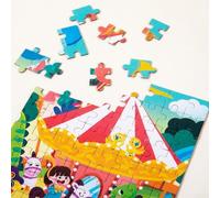Colorful Jigsaw Puzzle for Kids Cartoon Animals Focused on Cognitive Growth and Fine Motor Skill Development (Difficulty 7)